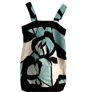 Diane von Furstenberg DVF Baby Gap Dress Multicolor Floral Cotton Pocket sz 2